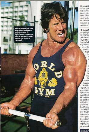 Reg Park training 55 years old